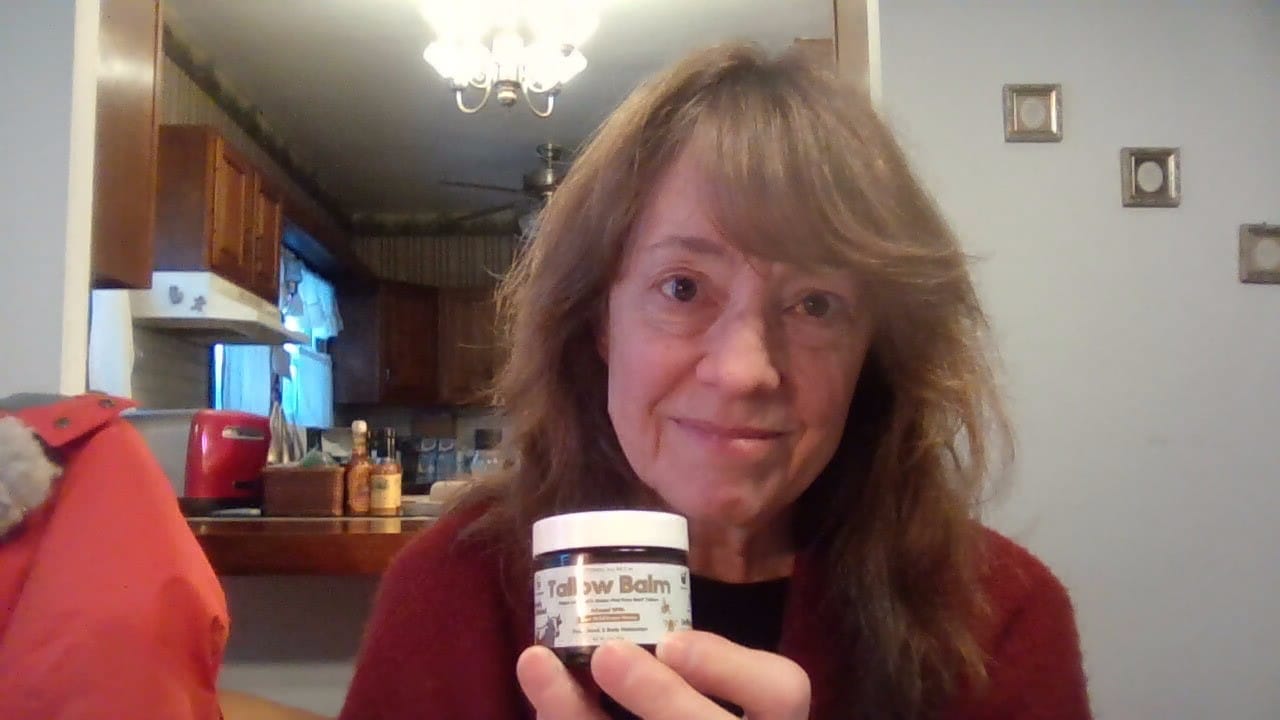 Customer photo review of Optimal Human - Grass-Fed Tallow Balm With Raw Honey (2 oz)