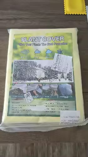 Customer photo review of Winter Plant Protection Bag – Fleece Frost Cover with Zipper