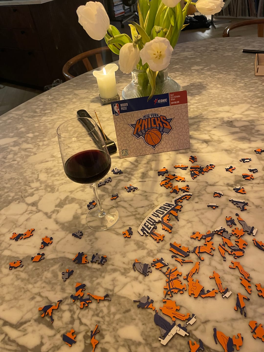 Customer photo review of New York Knicks™ - Wooden Puzzle