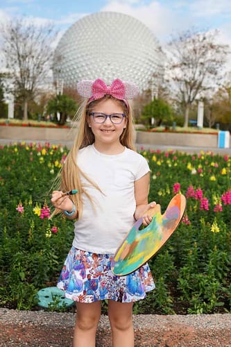 Customer photo review of Shiny Confetti Mickey Ears