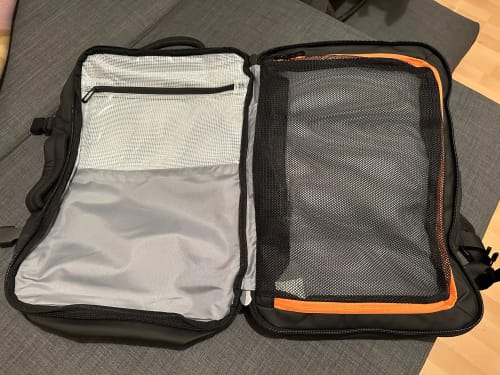 Customer photo review of The Digital Nomad Backpack