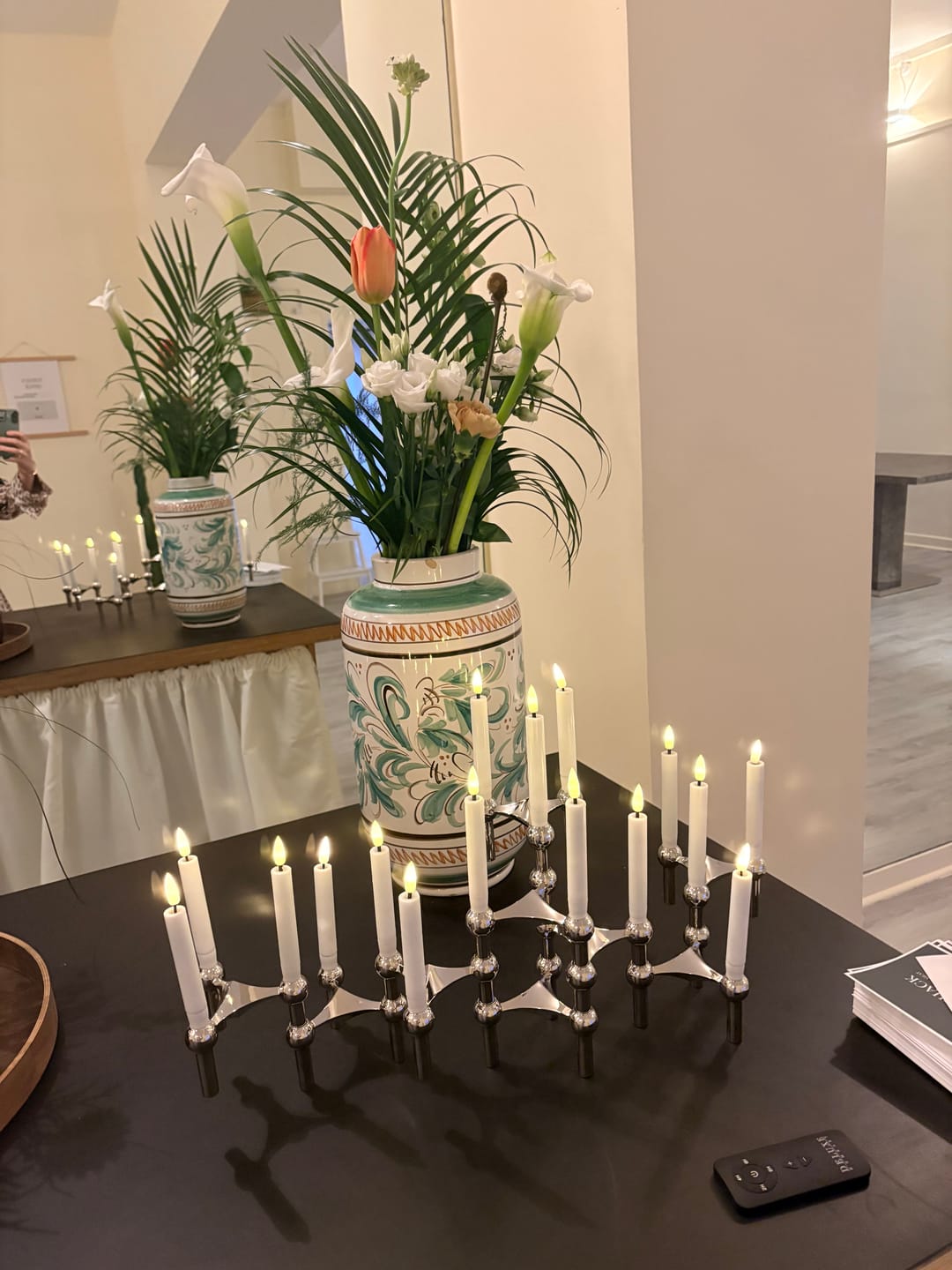 Customer photo review of Juletræslys belagt med stearin 6 stk