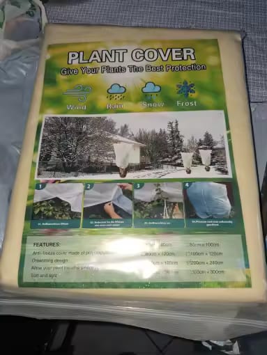 Customer photo review of Winter Plant Protection Bag – Fleece Frost Cover with Zipper