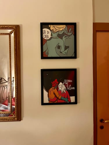 Customer photo review of Cornice in legno