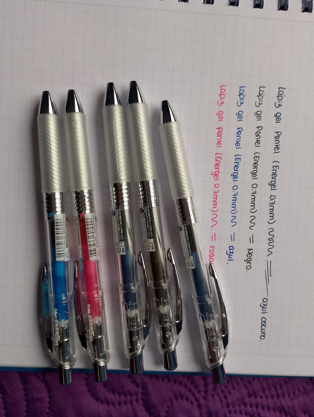 Customer photo review of Pentel - Lápiz Gel Energel Infree 0,7 mm