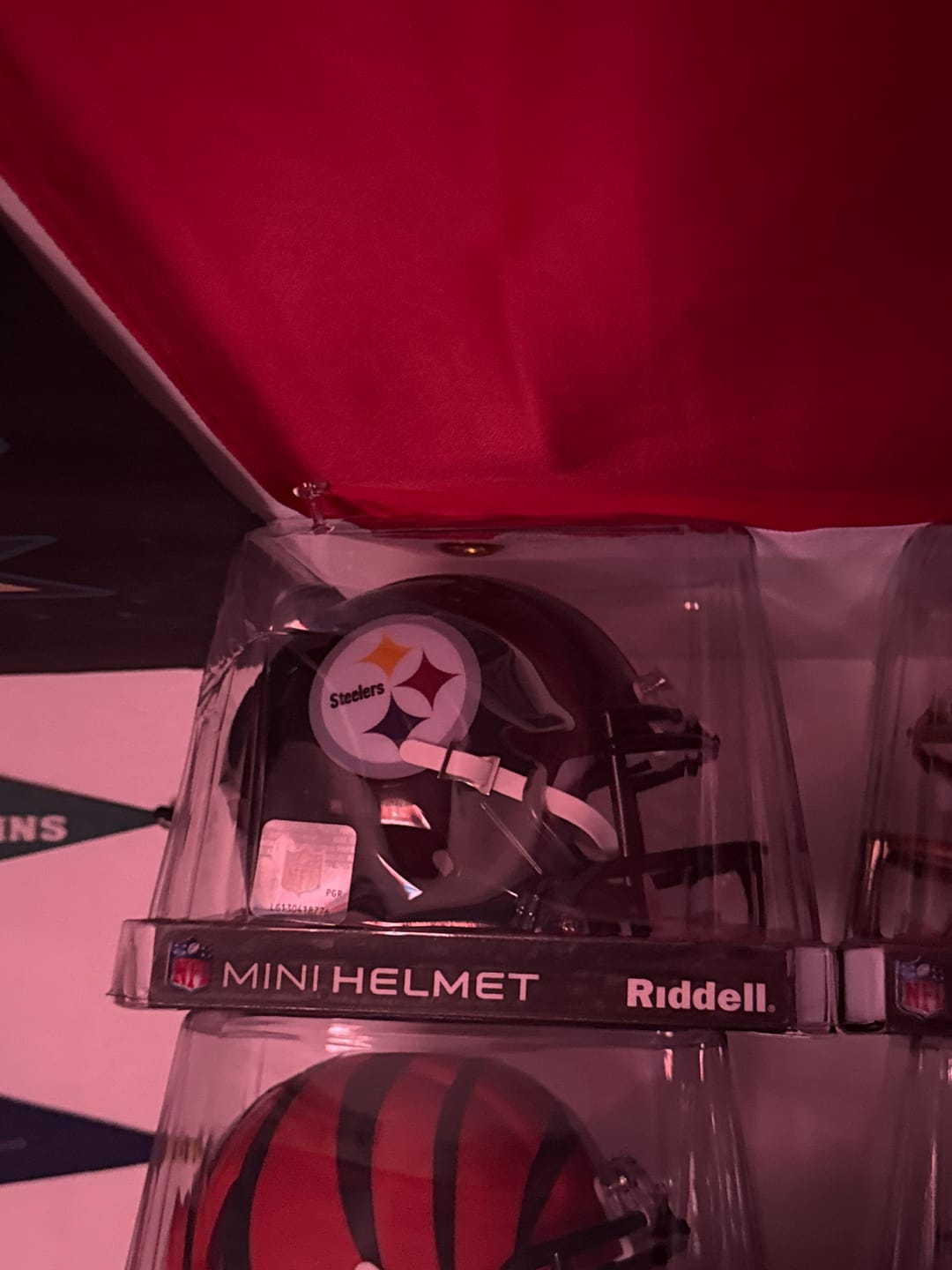 Customer photo review of Pittsburgh Steelers Riddell Speed Mini Helmet