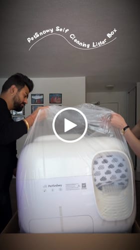 Customer video review of Self-Cleaning Litter Box