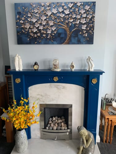 Customer photo review of BLOSSOM AZURE CANVAS