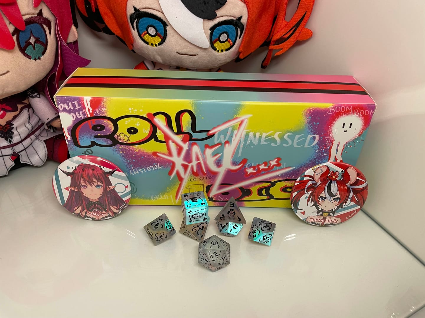 Customer photo review of Baelz Dice Set | hololive x MMG Exclusive