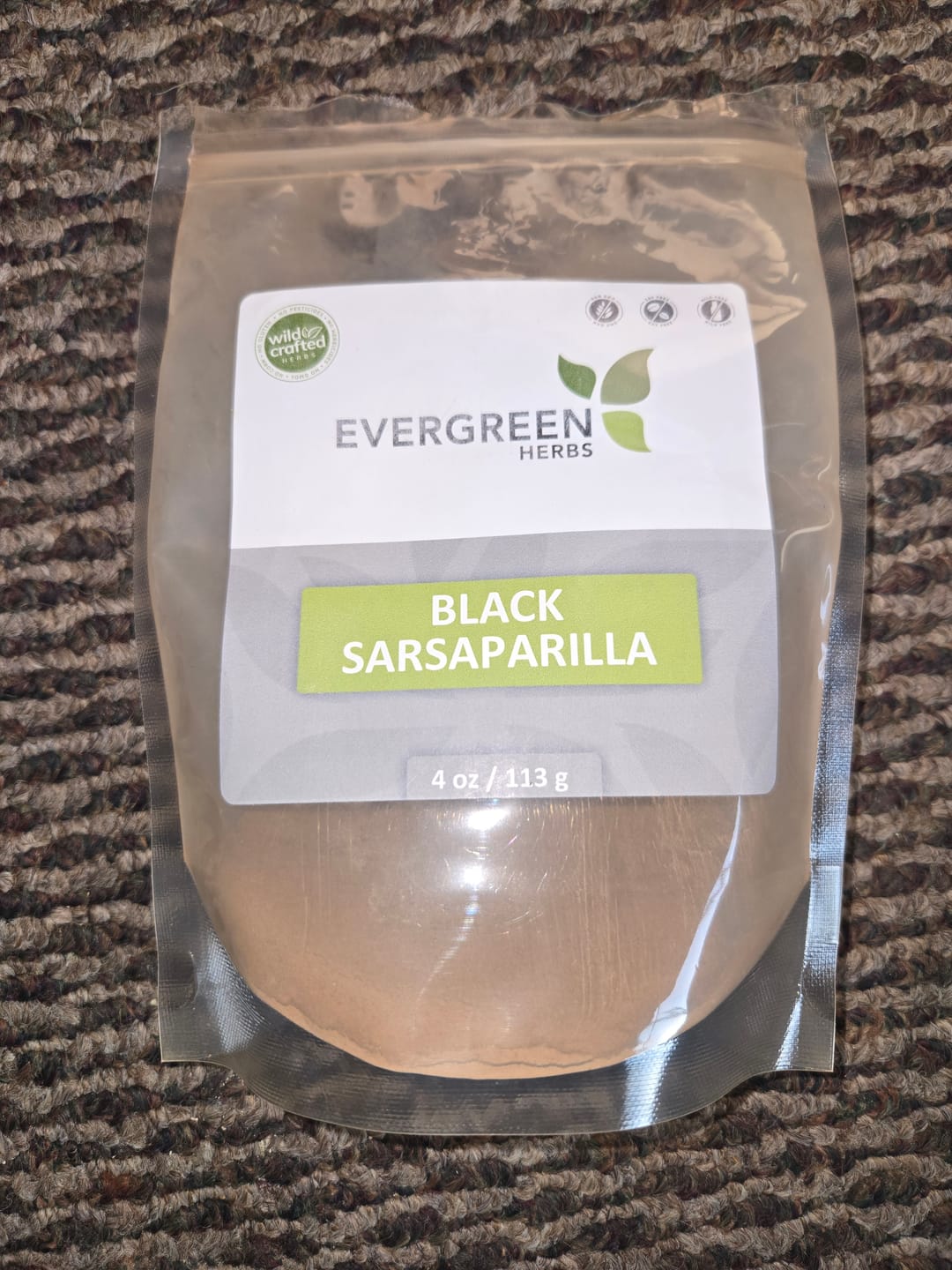 Customer photo review of Black Sarsaparilla Powder (Zarzaparilla Negra en Polvo)