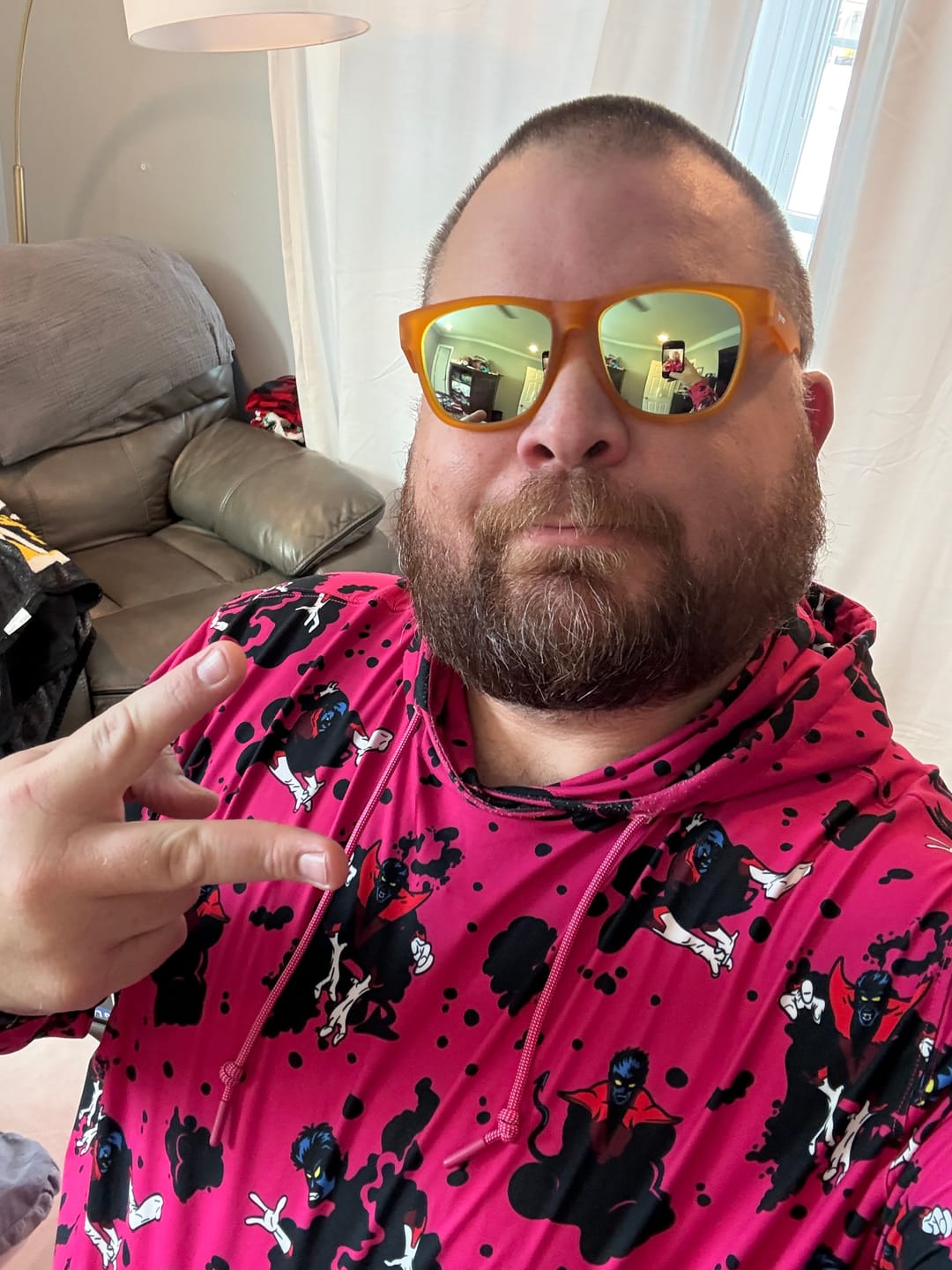 Customer photo review of X-Men "BAMF!" – Performance Hoodie