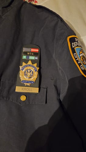 Customer photo review of Customizable Name Tag Bar Solid Copper Nameplate Highest Police Quality GOLD