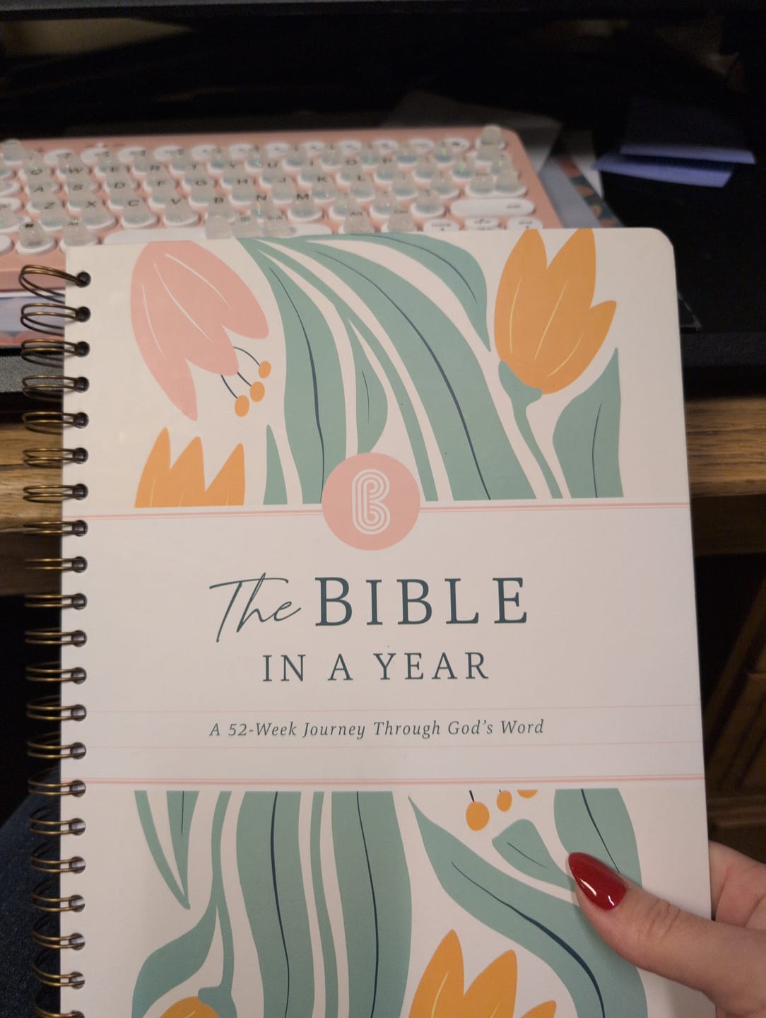 Customer photo review of The Bible In A Year: A 52-Week Journey Through God's Word