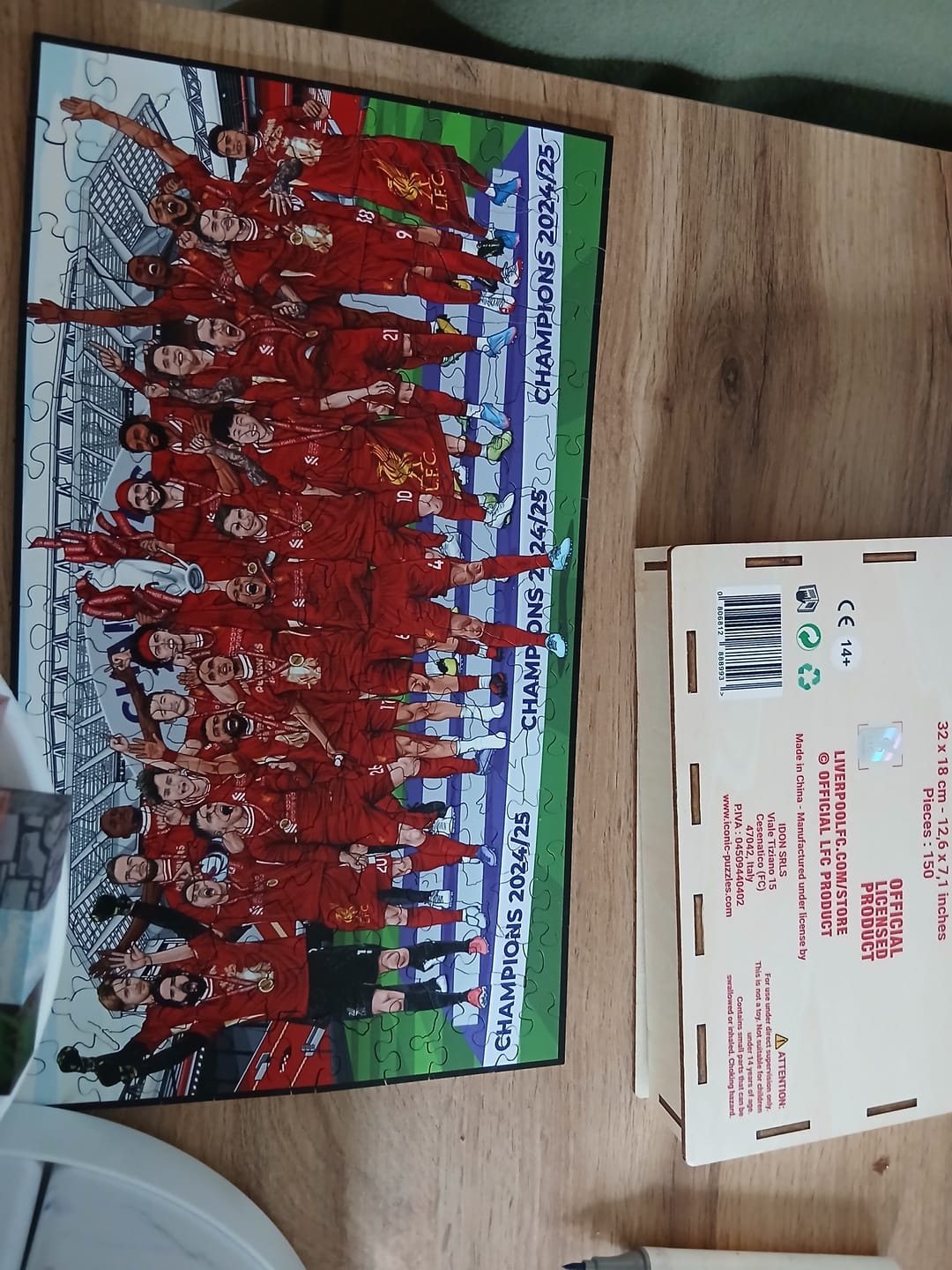 Customer photo review of Liverpool FC® Premier League Champions 24/25 - Wooden Puzzle
