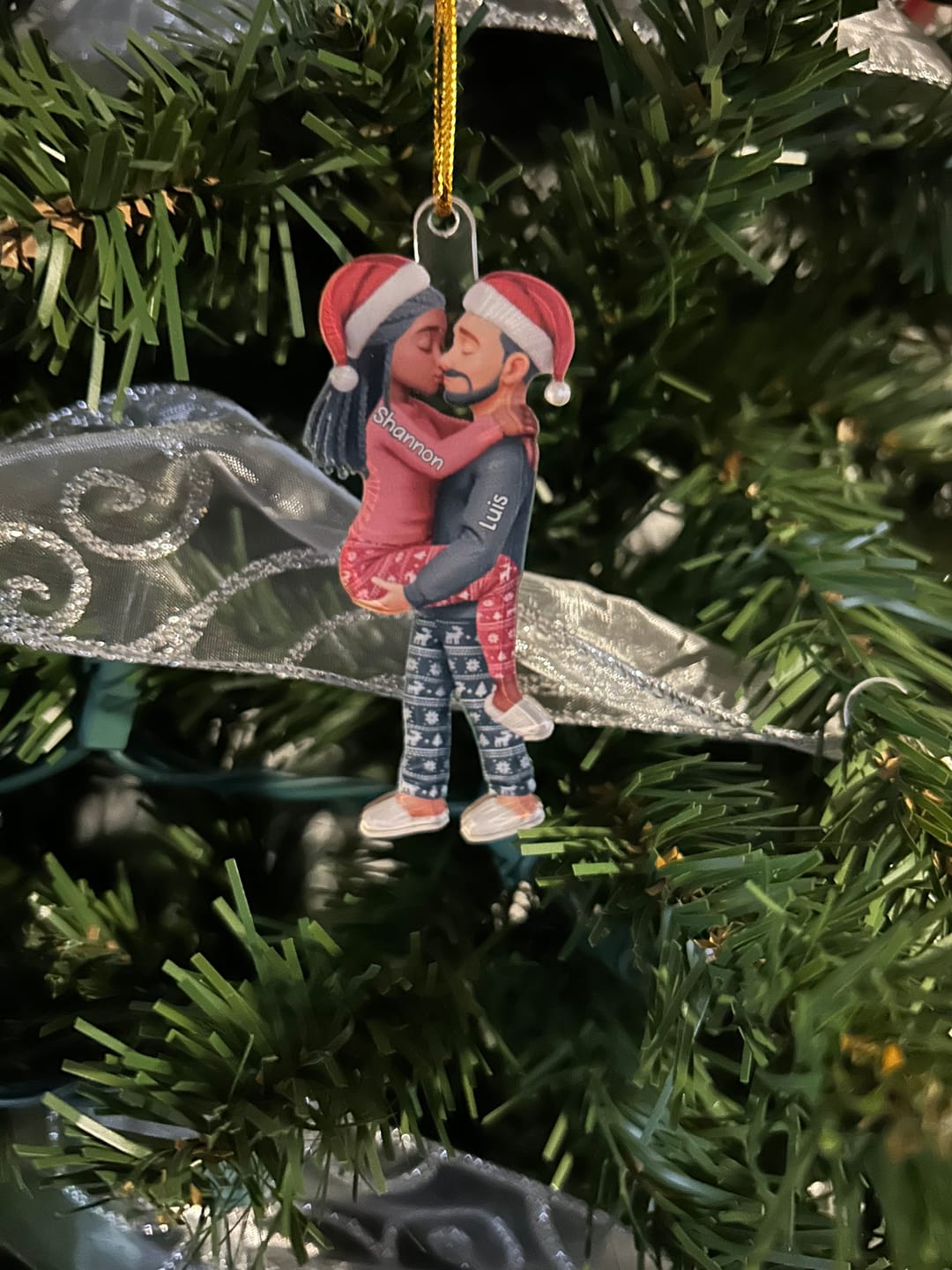 Customer photo review of Christmas Gifts For Husband And Wife - Personalized Acrylic Ornament