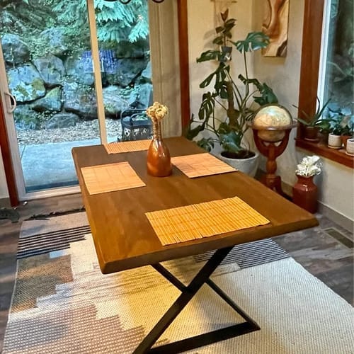 Customer photo review of Kent Rustic Dining Table | Pine Wood Farmhouse Design