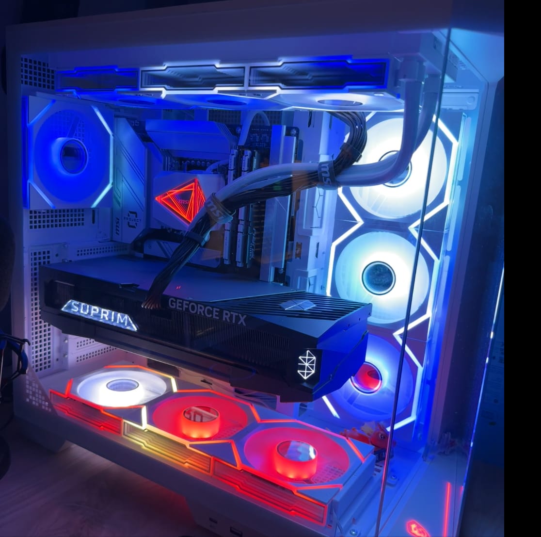 Customer photo review of Nollie FAN GC120 ARGB Cooling Fan Modular Stackable Splicing PWM Silent 120mm RGB Fans 26LED