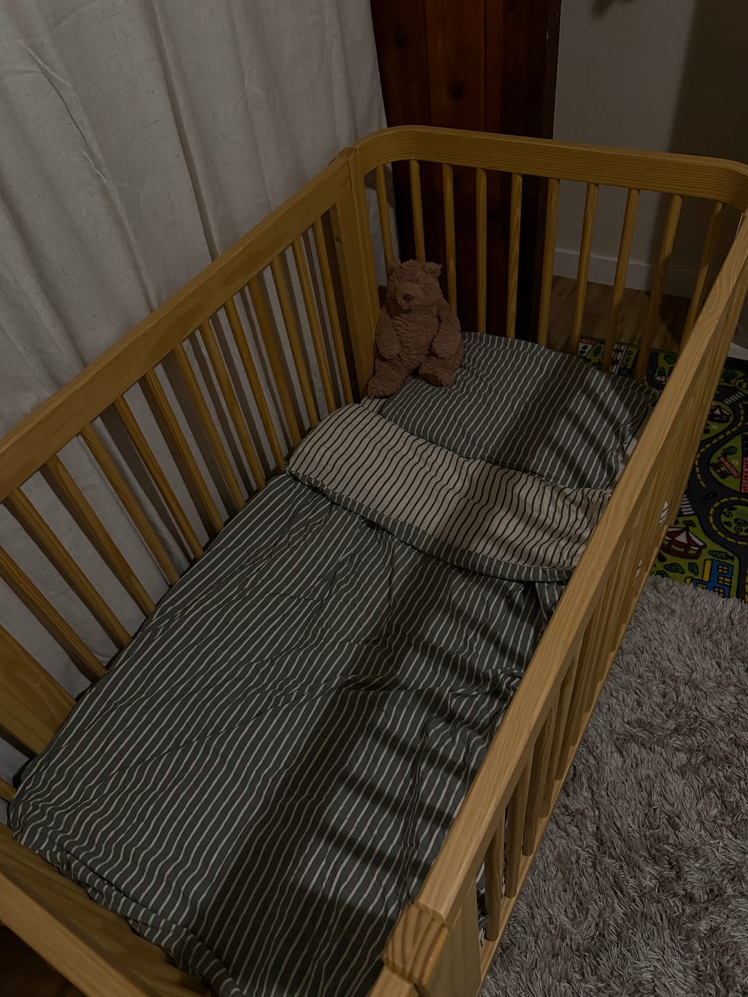 Customer photo review of Wool Comforter, Crib or Toddler