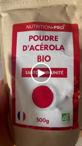 Customer video review of ACÉROLA BIO (EN POUDRE)