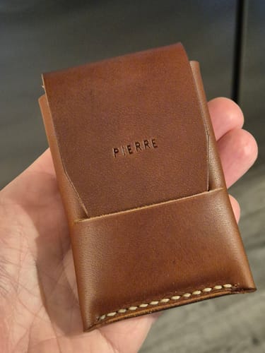 Customer photo review of Slimmad plånbok i äkta läder