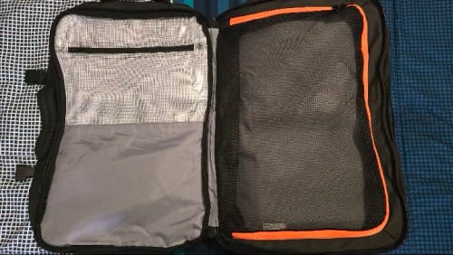 Customer photo review of The Digital Nomad Backpack