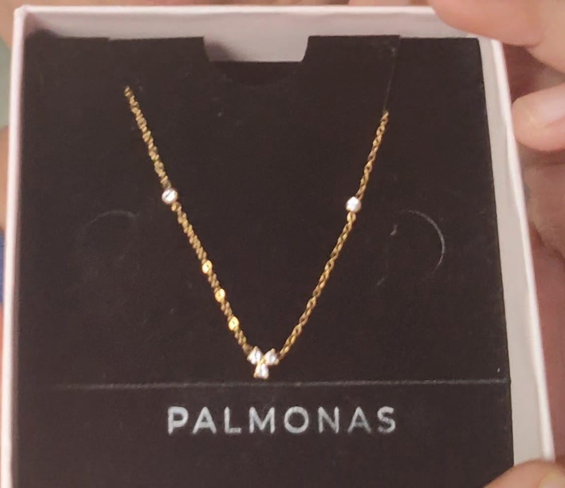 Customer photo review of Trio of Twinkle Necklace