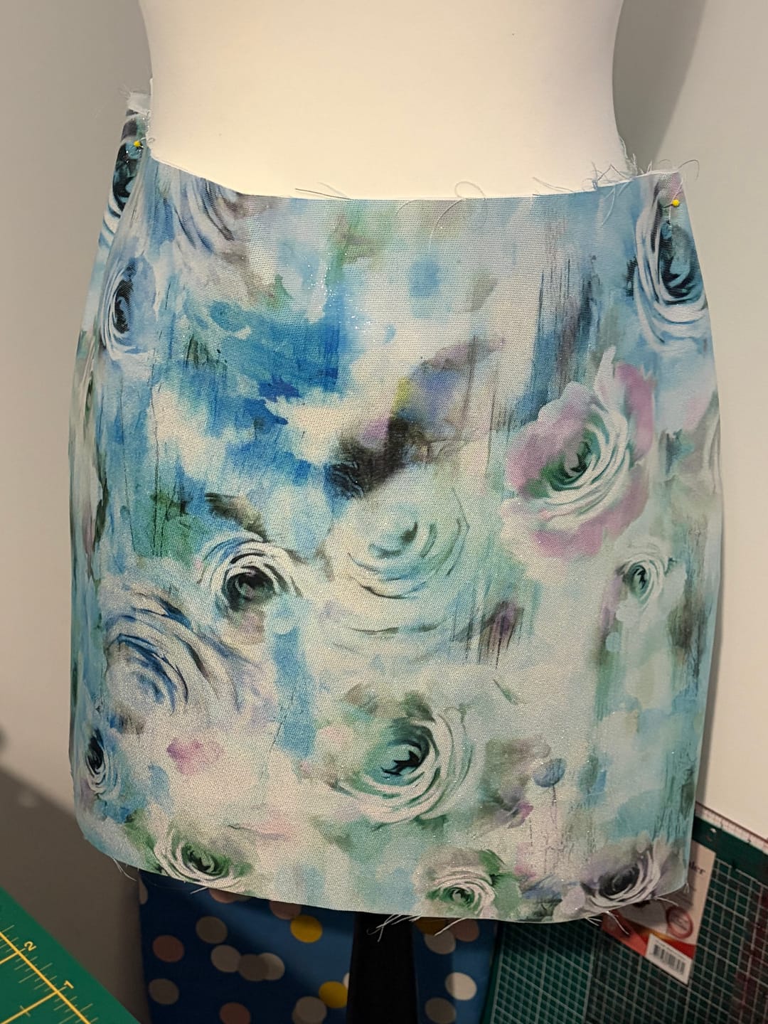 Customer photo review of Frozen Garden Polyester Fabric