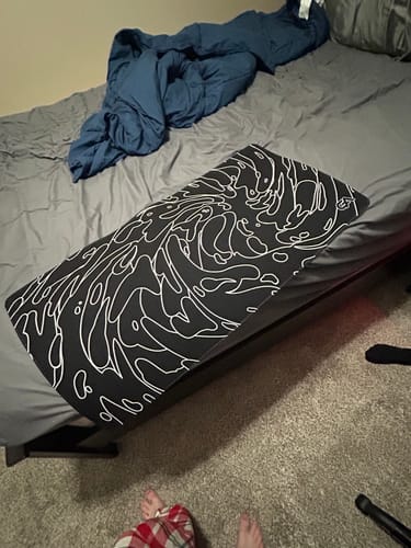 Customer photo review of Black Topo Mousepad