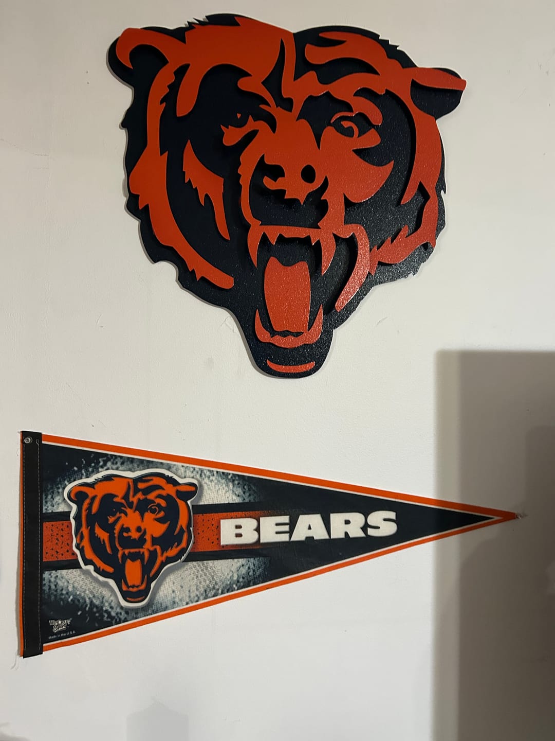 Customer photo review of Chicago Cubs "Walking Cub" Logo 3D Metal Wall Art