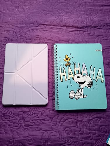 Customer photo review of Mooving - Cuaderno Triple Carta Papel Premium 80 g Snoopy