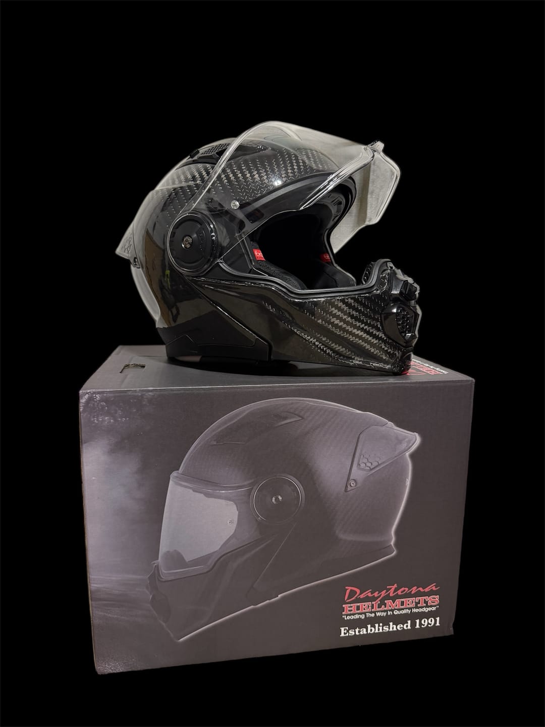 Customer photo review of D.O.T. & ECE Daytona C6 Pro- Grey Carbon Fiber