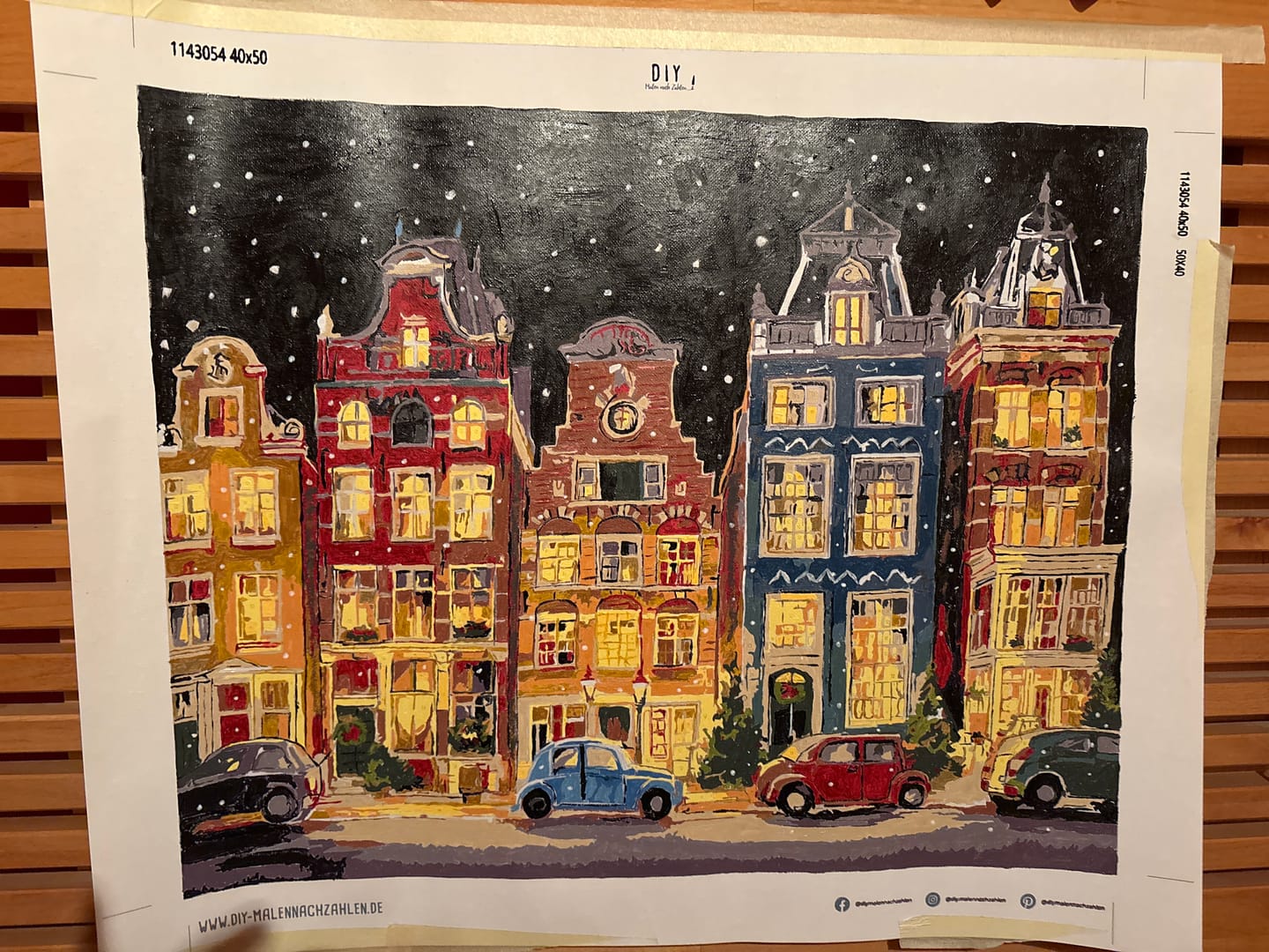 Customer photo review of Malen nach Zahlen - Heiligabend in Amsterdam