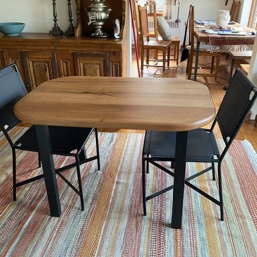 Customer photo review of Toledo Wooden Dining Table | Walnut Mid Century Design