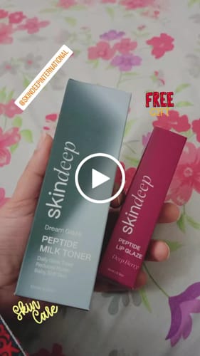 Customer video review of DREAM GLAZE - Peptide Milk Toner