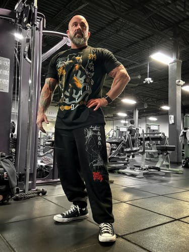 Customer photo review of [Limited Edition] 'Marvel: Spider-Man' Relax Cuffless Track Pants