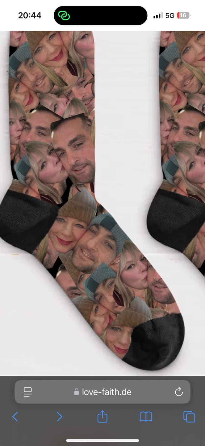 Customer photo review of Deine Socken - Personalisierte Socken mit Foto-Upload