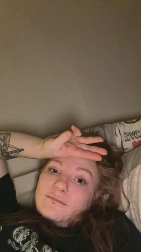 Customer showing their clear complexion after using the 5-Step Clear Skin Kit.