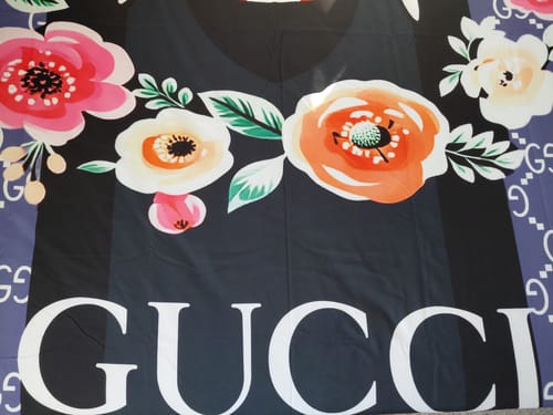 Customer photo review of gucci bedding set blue and flowers fly Luxury bed sheets