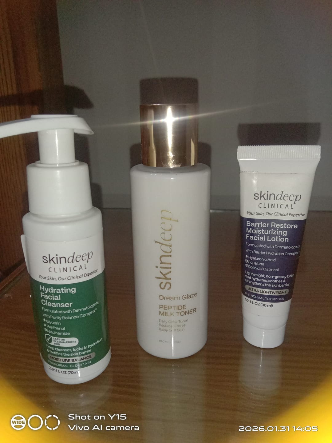 Customer photo review of Barrier Restore Moisturizing Facial Lotion