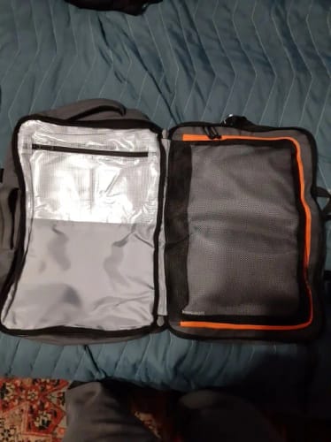 Customer photo review of The Digital Nomad Backpack