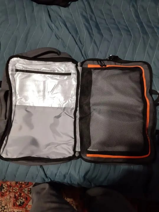 Customer photo review of The Digital Nomad Backpack
