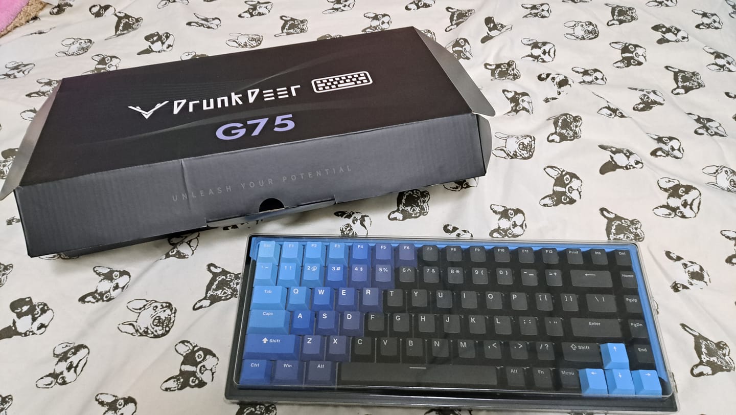 Customer photo review of DrunkDeer G75 - Wired Actuation Distance Adjustable HE Magnetic Switch Keyboard