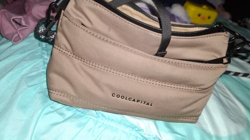 Customer photo review of Crossbody Sora Bolsa Compacta Cool Capital Cafe