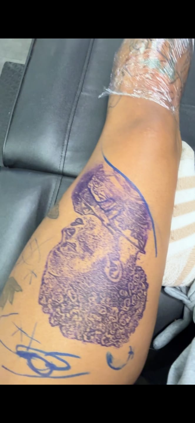 Customer photo review of Signature Tattoo Numbing Cream 1 TUBE