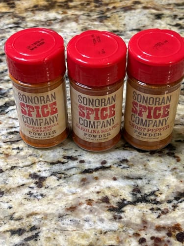 Customer photo review of World's Hottest Pepper Powder 1.5 Oz Spice Gift Box