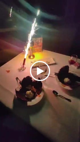 Customer video review of Mejorar postre por Esfera de Chocolate