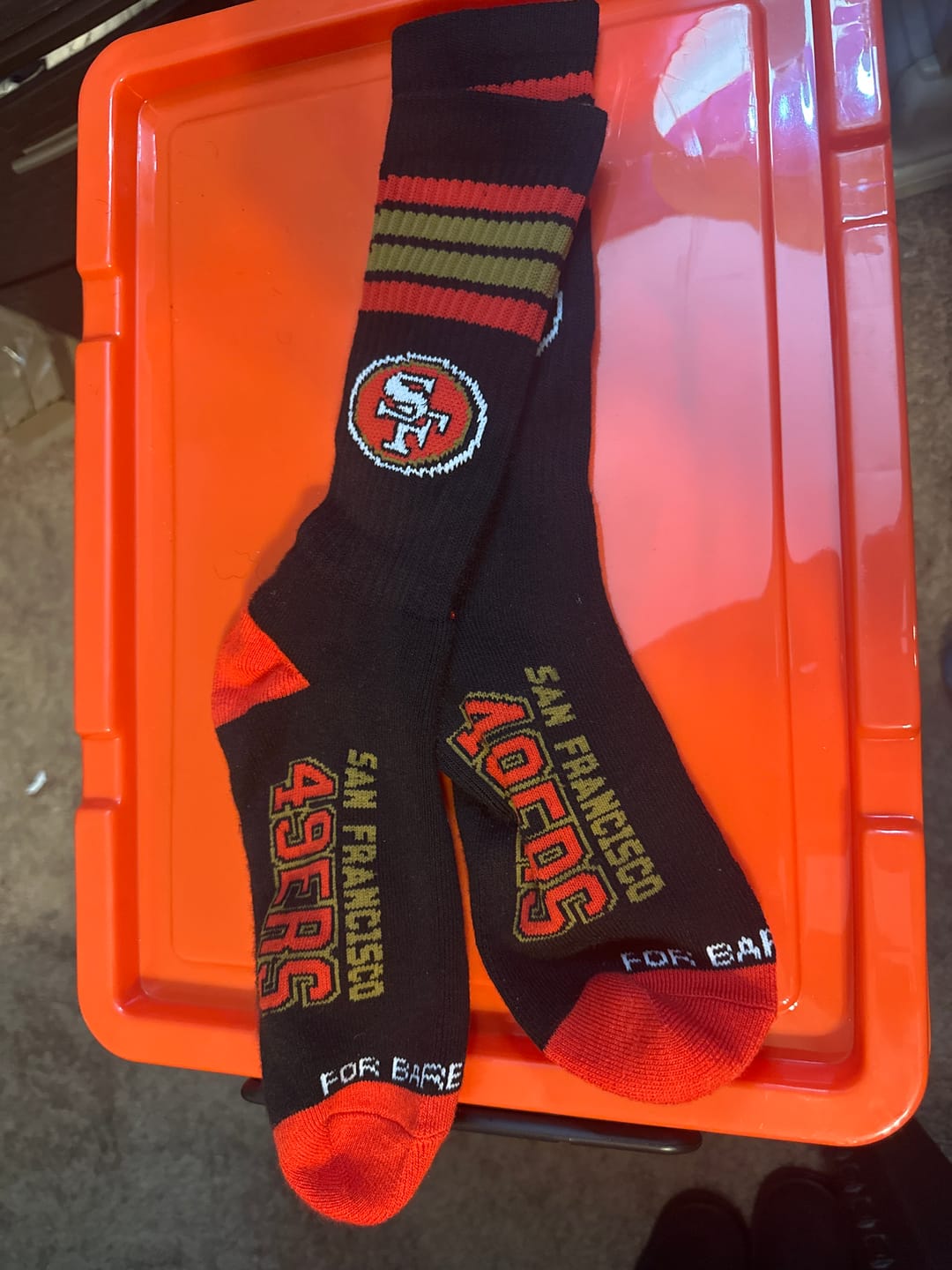 Customer photo review of San Francisco 49ers - 4 Stripe Deuce