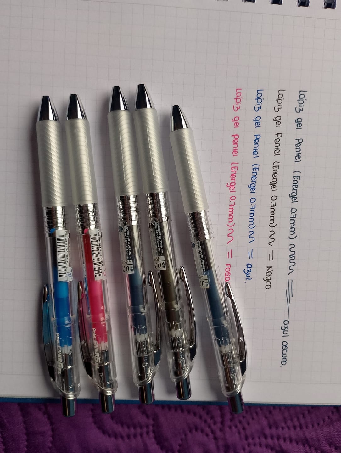 Customer photo review of Pentel - Lápiz Gel Energel Infree 0,7 mm