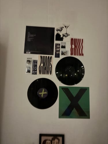Customer photo review of CUSTOM VINYL RECORDS - WALL DECOR