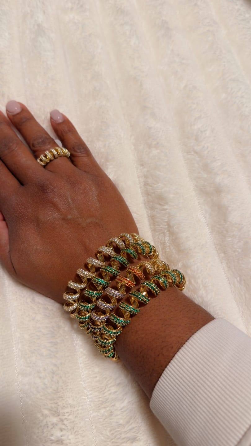 Customer photo review of ONION RING BRACELETS